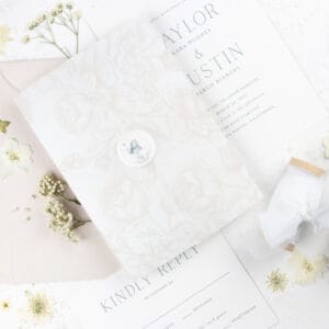 Cream Rose Vellum Wraps